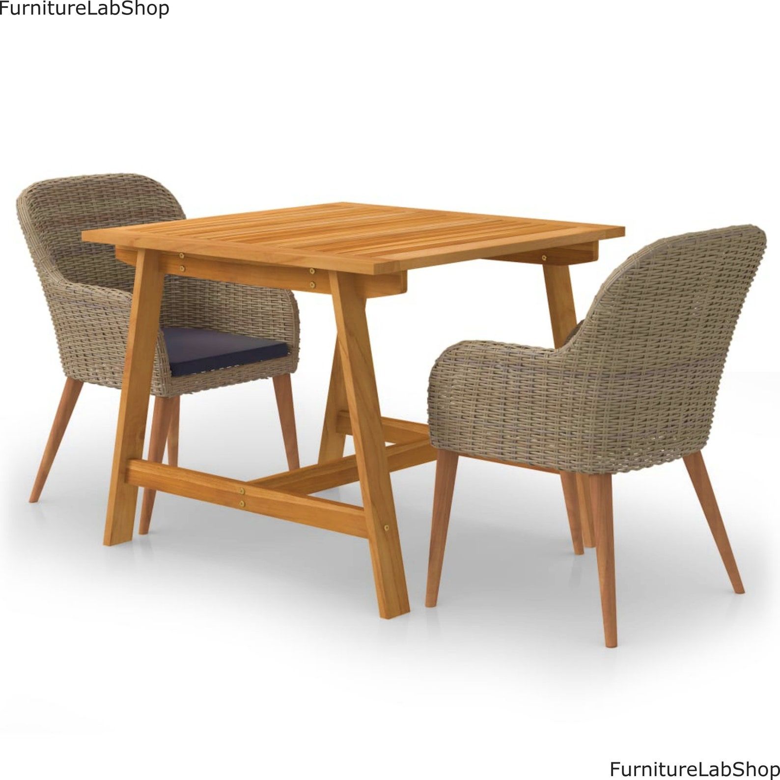 Garden Dining Table Rustic Wooden Patio Coffee Drinks Stand - Etsy Uk for Weathering the Elements Strategies for Protecting Your Outdoor Dining Set